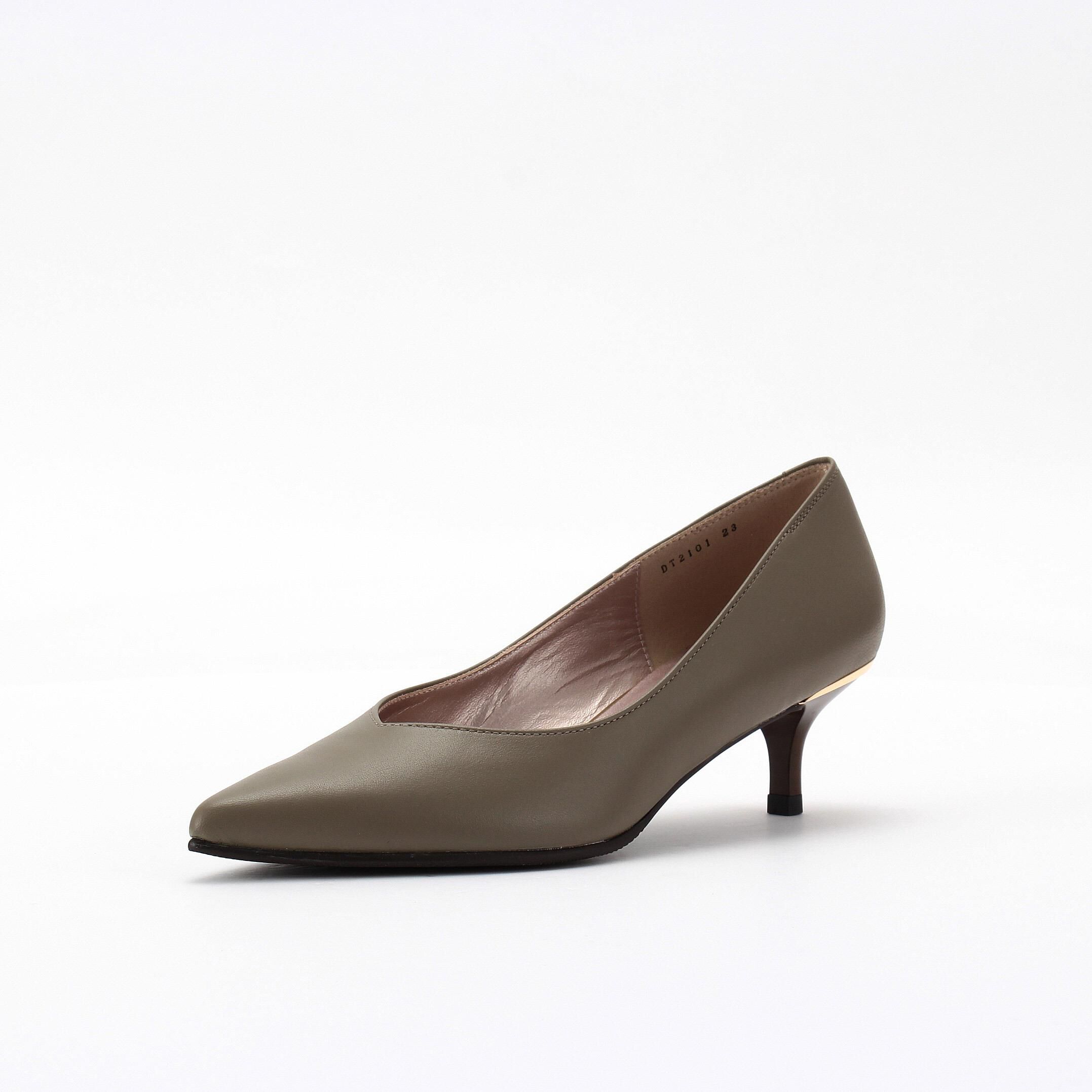 銀座かねまつ「LSDT2101SHPOAK 【本革】【防水】ミドルヒールアクアベルパンプス」|パンプス|オーク