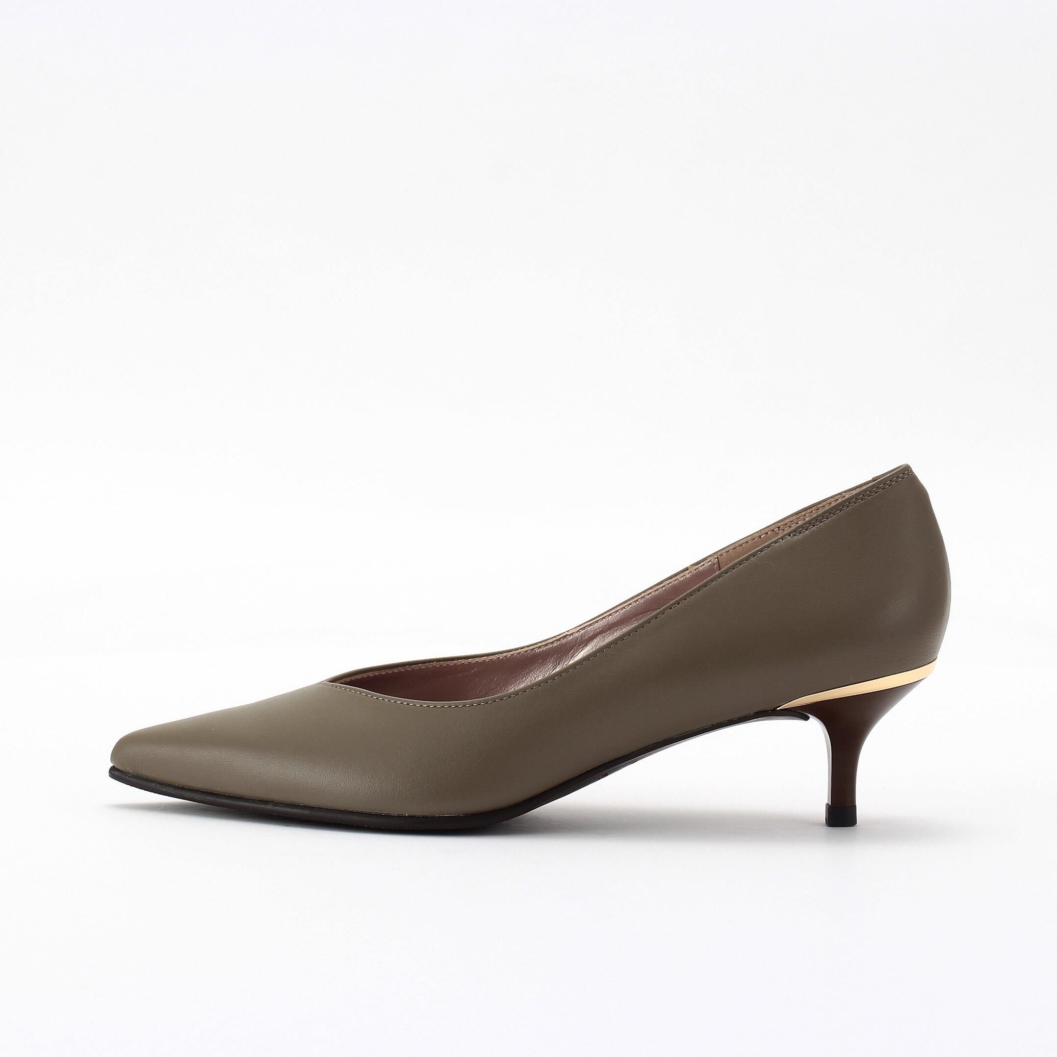 銀座かねまつ「LSDT2101SHPOAK 【本革】【防水】ミドルヒールアクアベルパンプス」|パンプス|