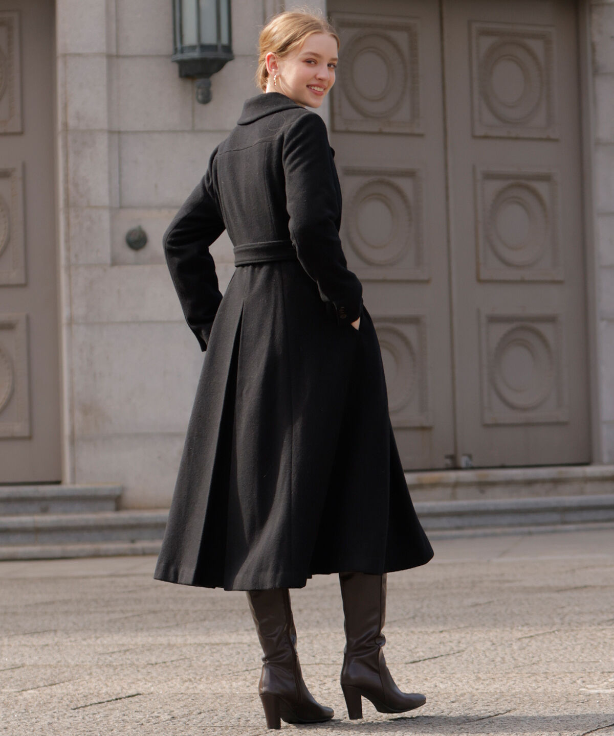 アンドクチュール「ドレストレンチコート」|ステンカラーコート|