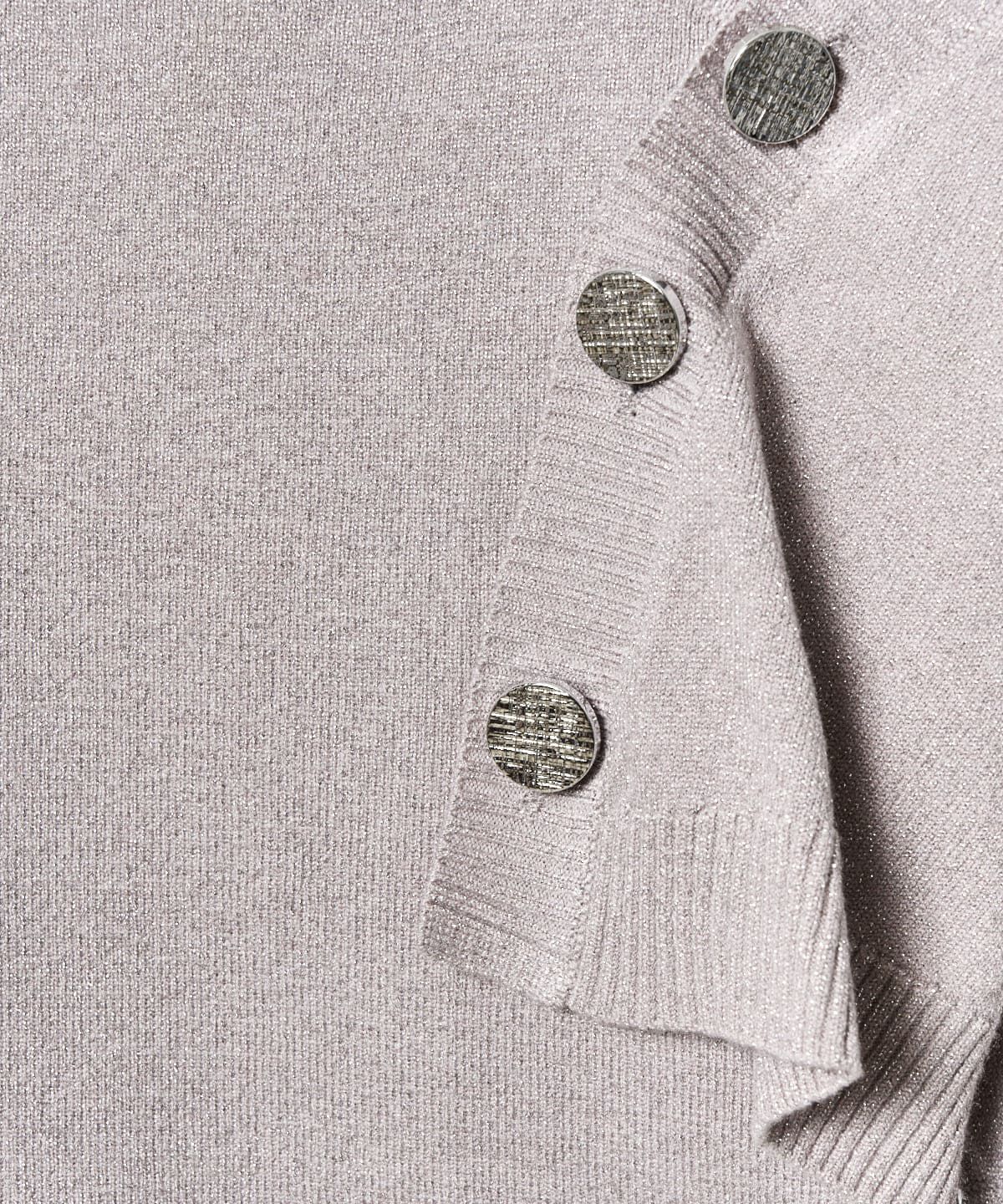 REDYAZEL「ボレロレイヤードデザインラメニット」|カーディガン|