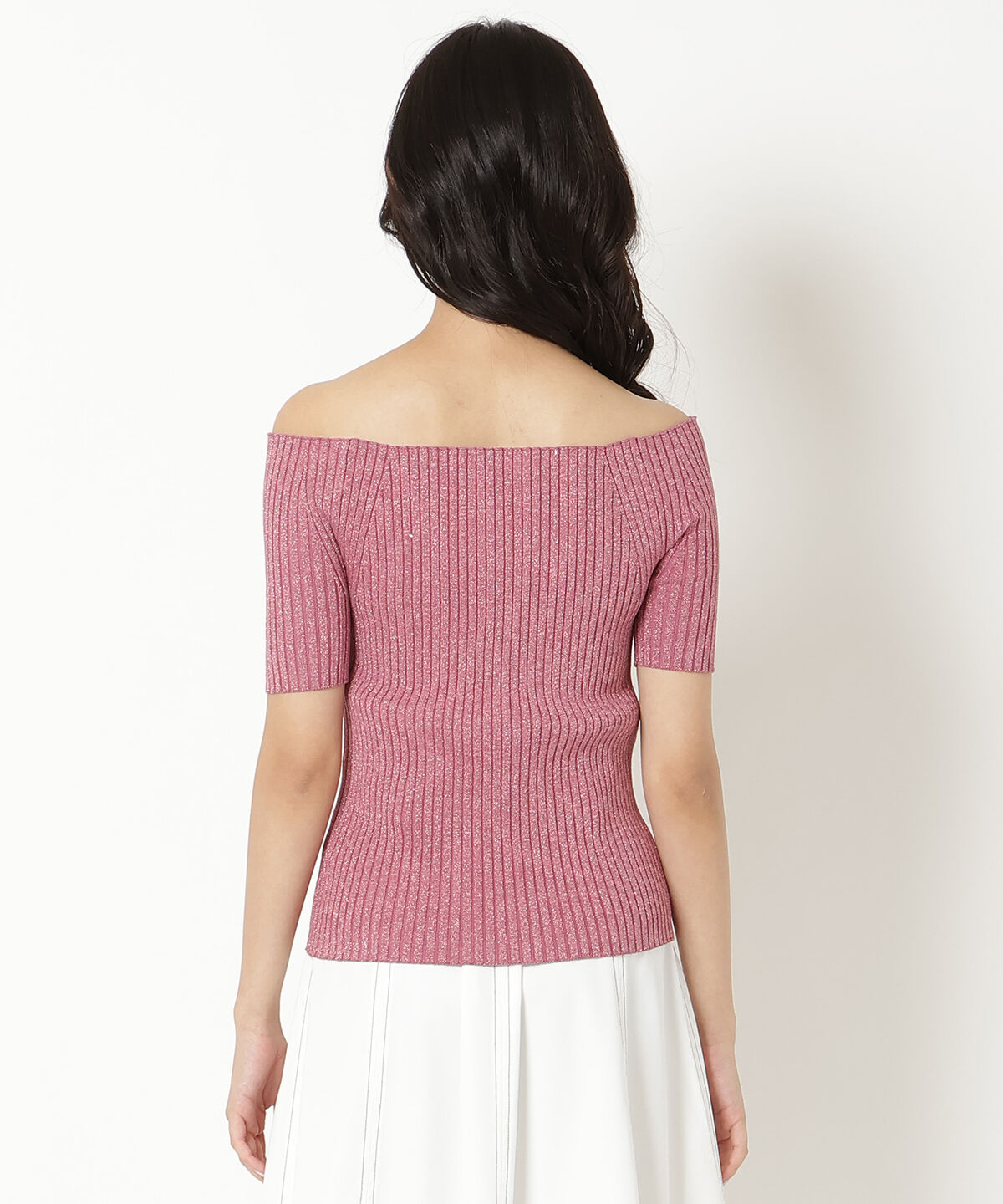 REDYAZEL「半袖リブニット」|ニット・セーター|