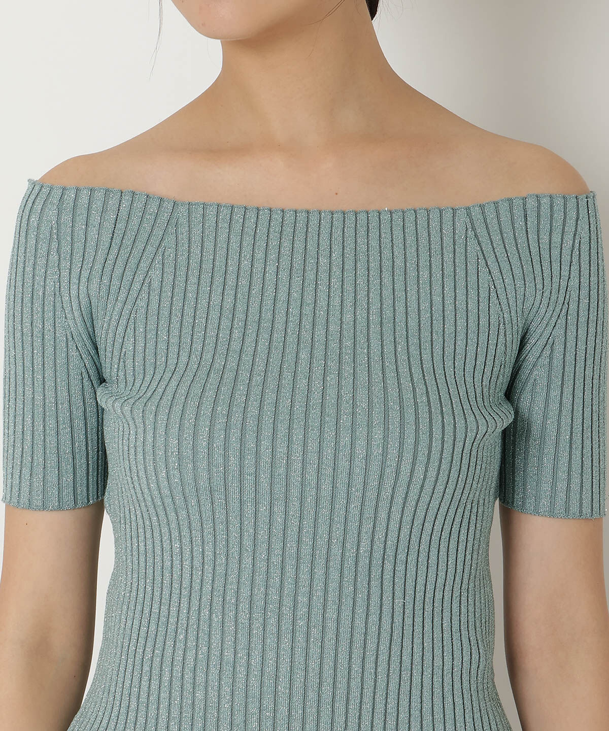 REDYAZEL「半袖リブニット」|ニット・セーター|