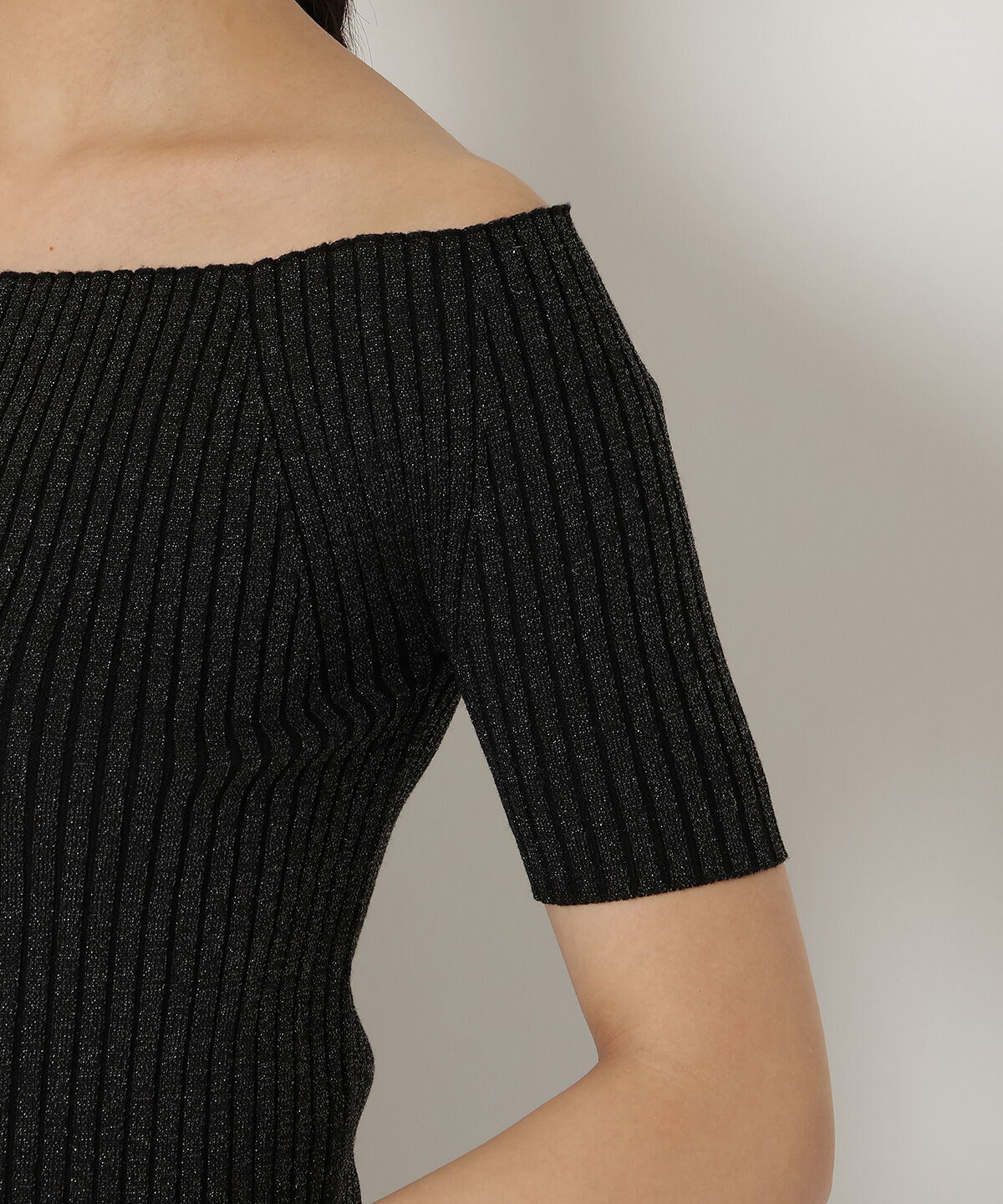 REDYAZEL「半袖リブニット」|ニット・セーター|