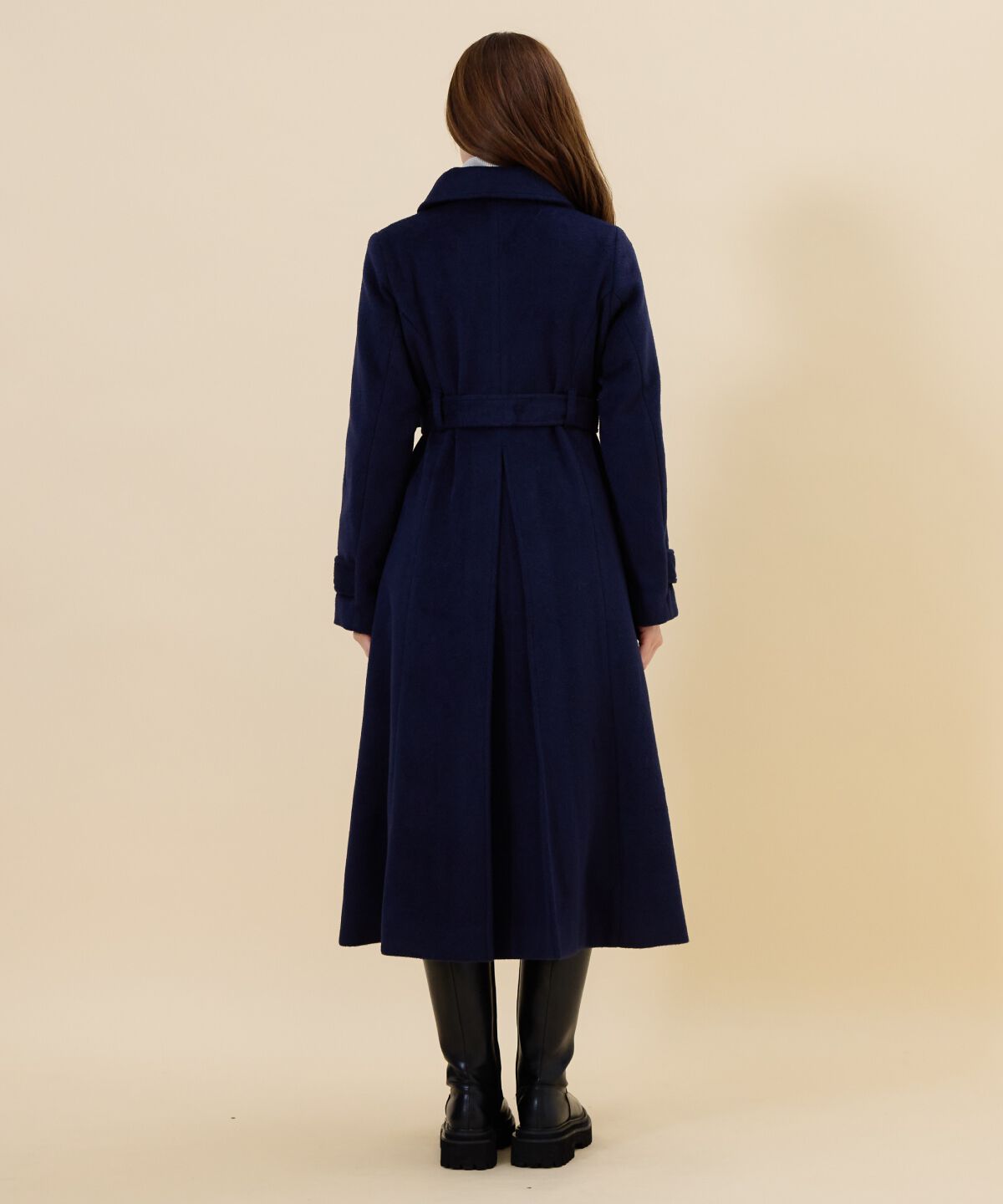 REDYAZEL「ウールライクダブルロングコート」|ステンカラーコート|