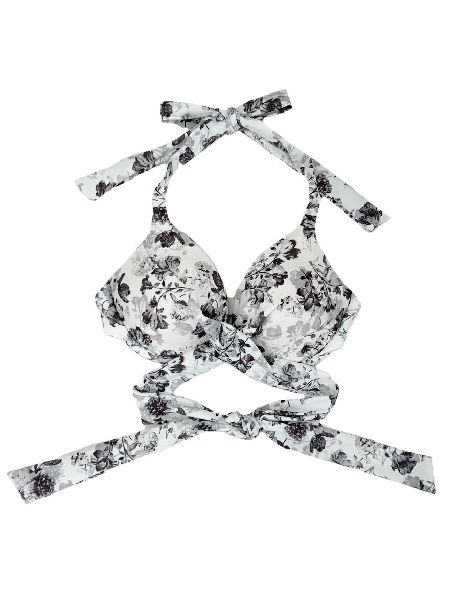 PEAK&PINE「アンティーク調フラワークロッシーワイヤービキニ」|ビキニ|