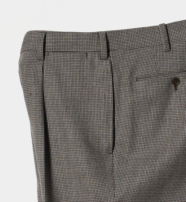 UNITED ARROWS「ハウンドトゥース 1プリーツ パンツ R―MODEL」|スーツ|
