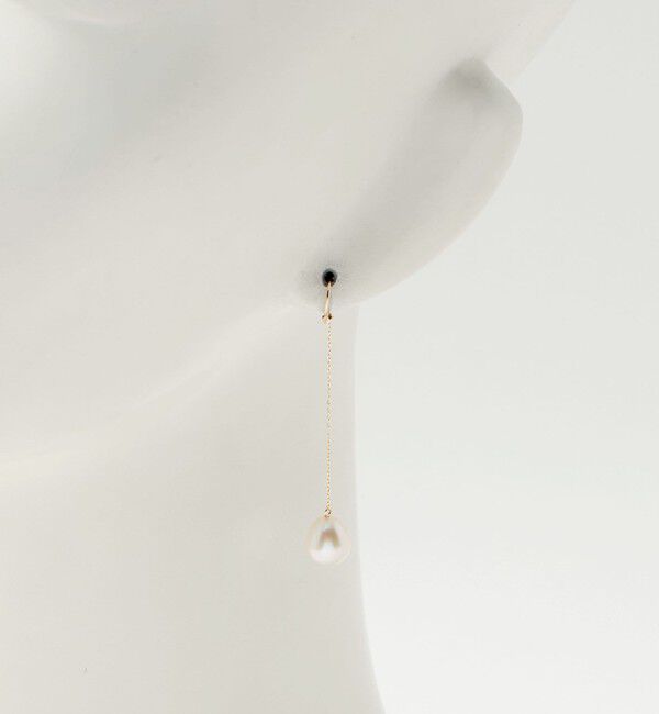 UNITED ARROWS「＜les bonbon＞パール ロングピアス」|ピアス|