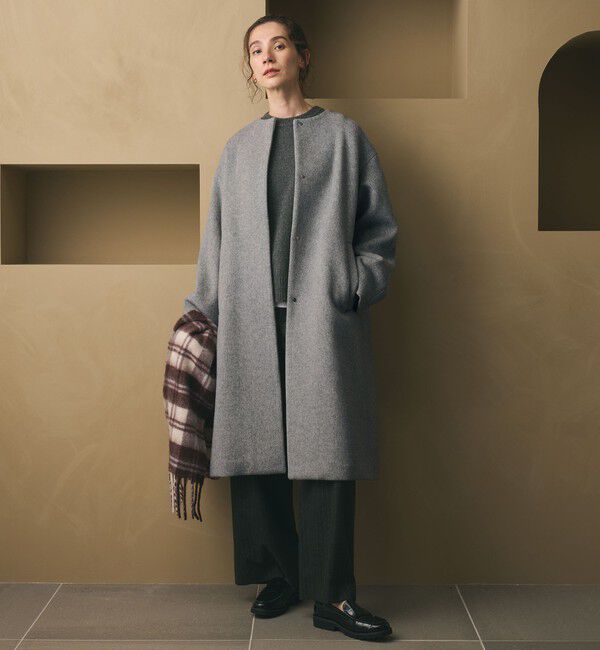 UNITED ARROWS　ノーカラーコート UNITED ARROWS（ユナイテッドアローズ） ノーカラーコート 36 グレー