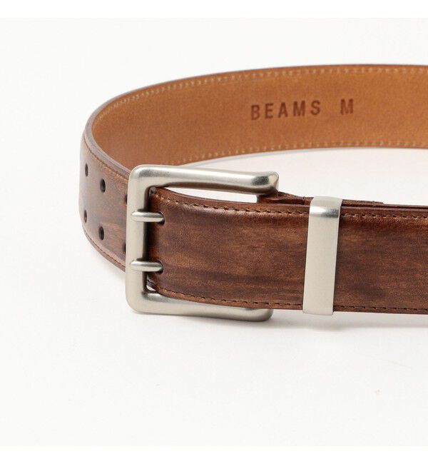 BEAMS「Wフック レザーベルト」|ベルト|