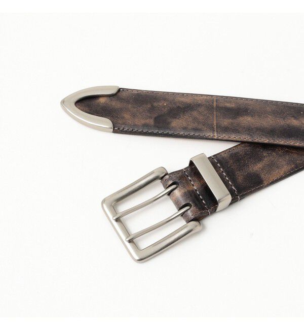 BEAMS「Wフック レザーベルト」|ベルト|