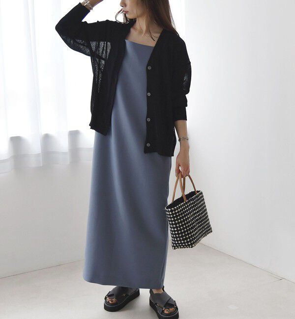 quaranciel「quaranciel:〈手洗い可能〉バルキー Vネック ニット カーディガン」|カーディガン|