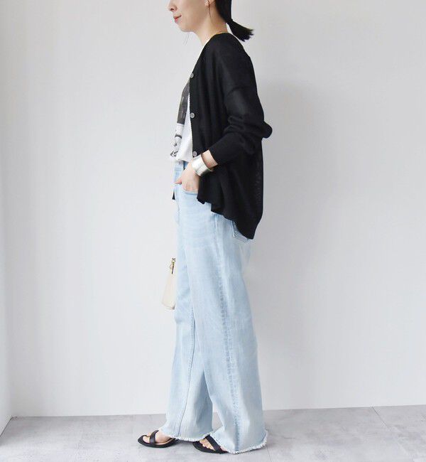 quaranciel「quaranciel:〈手洗い可能〉バルキー Vネック ニット カーディガン」|カーディガン|