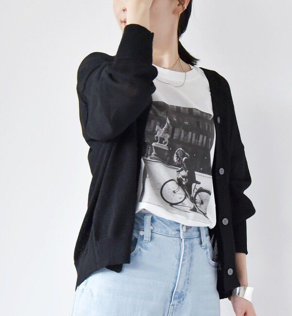 quaranciel「quaranciel:〈手洗い可能〉バルキー Vネック ニット カーディガン」|カーディガン|