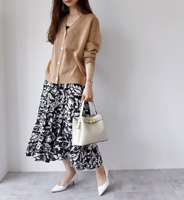 quaranciel「quaranciel:〈手洗い可能〉バルキー Vネック ニット カーディガン」|カーディガン|