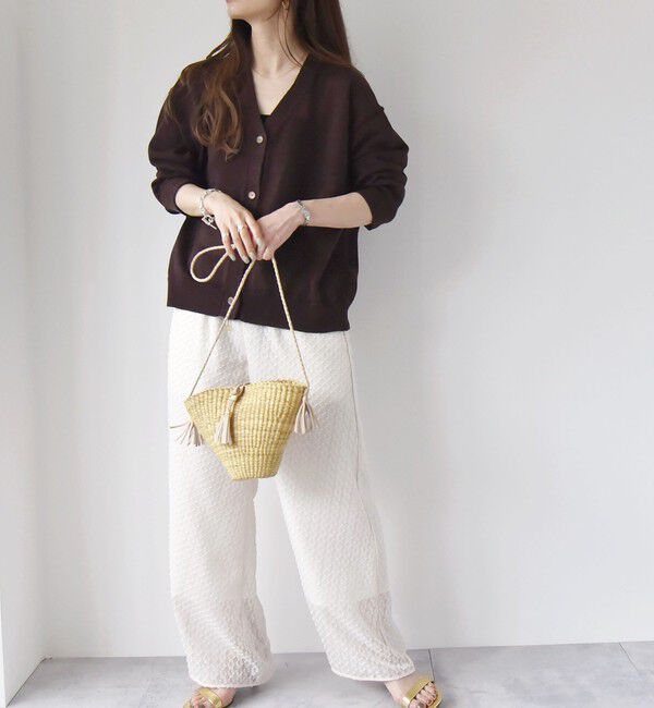 quaranciel「quaranciel:〈手洗い可能〉バルキー Vネック ニット カーディガン」|カーディガン|