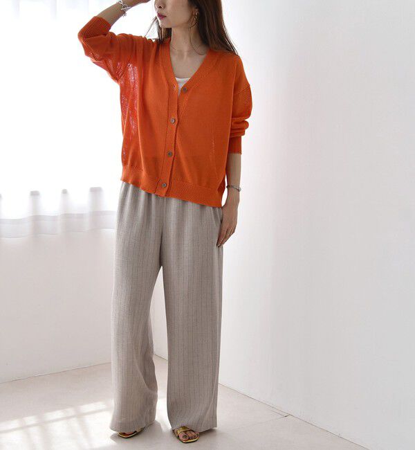 quaranciel「quaranciel:〈手洗い可能〉バルキー Vネック ニット カーディガン」|カーディガン|