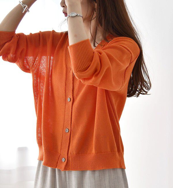 quaranciel「quaranciel:〈手洗い可能〉バルキー Vネック ニット カーディガン」|カーディガン|