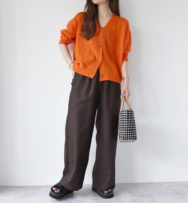 quaranciel「quaranciel:〈手洗い可能〉バルキー Vネック ニット カーディガン」|カーディガン|