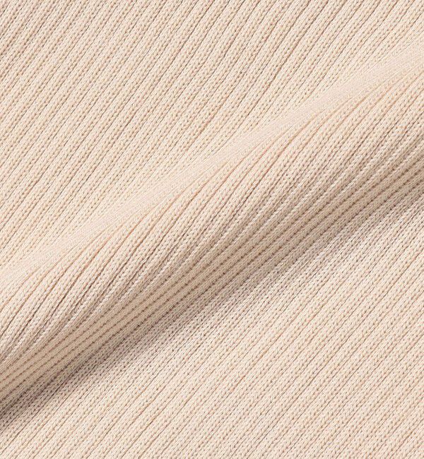 quaranciel「quaranciel:〈手洗い可能〉コットン Vネック リブ ニット」|ニット・セーター|
