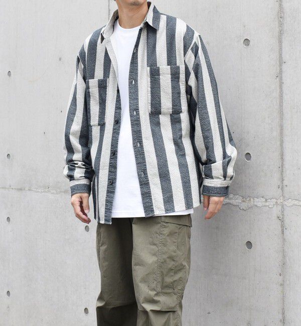 SHIPS any「【SHIPS any別注】sports wear: オーバーサイズ フランネル パターン プリント シャツ◇」|シャツ・ブラウス|