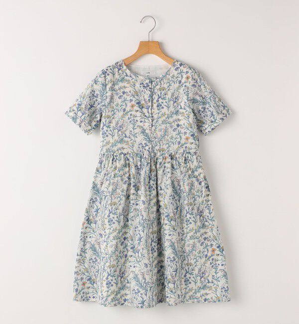 SHIPS KIDS「SHIPS KIDS:140～150cm / リバティ 半袖 ワンピース」|ワンピース|ライトブルー
