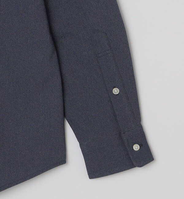 SHIPS「【WEB限定】SHIPS: ワンポイント ロゴ ライト デニムライク ツイル ボタンダウン シャツ」|シャツ・ブラウス|