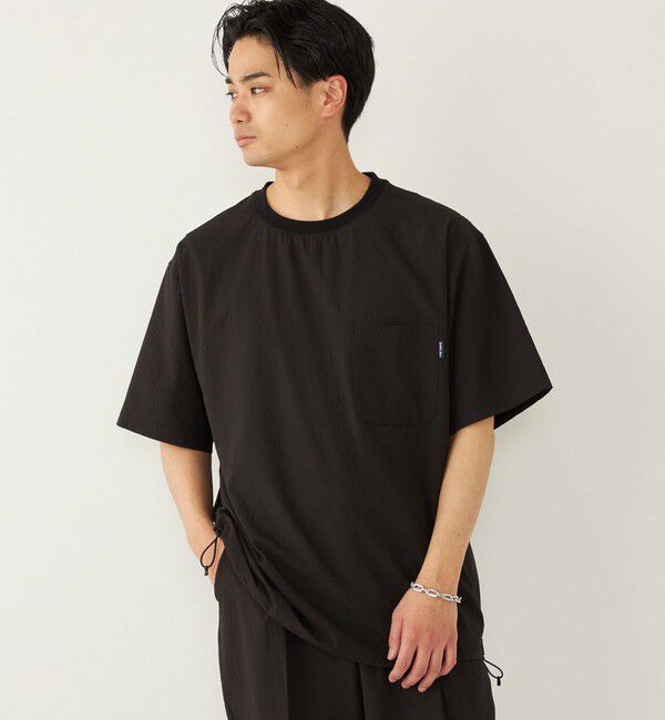 SHIPS Colors 「SHIPS Colors:〈接触冷感・吸水速乾・洗濯機可能〉ライト サッカー Tシャツ」|Tシャツ・カットソー|