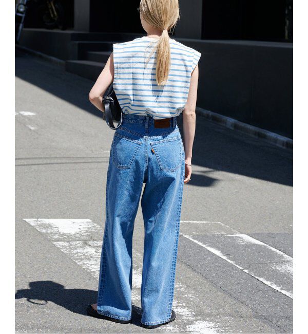 OUTDOOR PRODUCTS Usual Things「追加3 ULTライトデニムハイライズルーズ5PKT」|デニム|