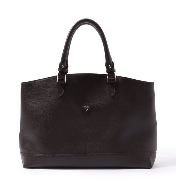 TOMORROWLAND GOODS「Chambord Sellier LIL BRIEF シュリンクレザー ブリーフトート CRUMBS」|トートバッグ|49 ダークブラウン