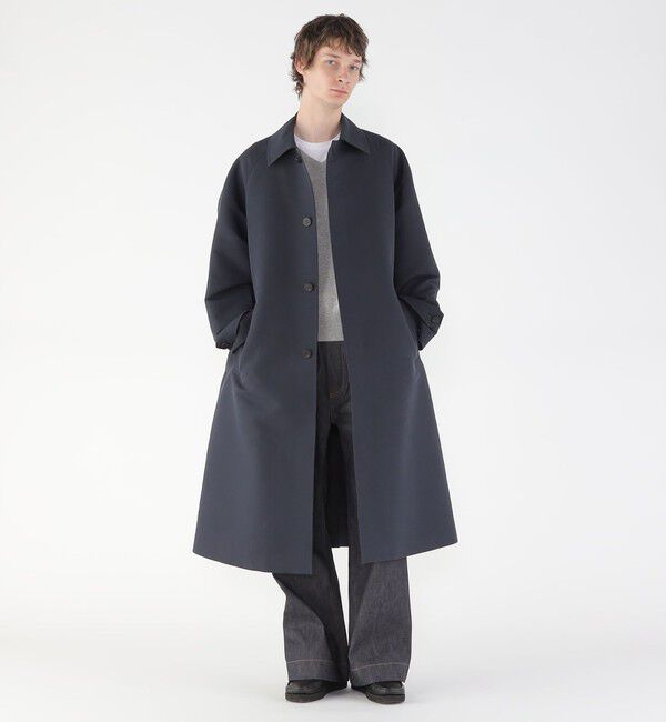 GALERIE VIE「ウールコットンダブルクロス バルカラーコート」|ステンカラーコート|