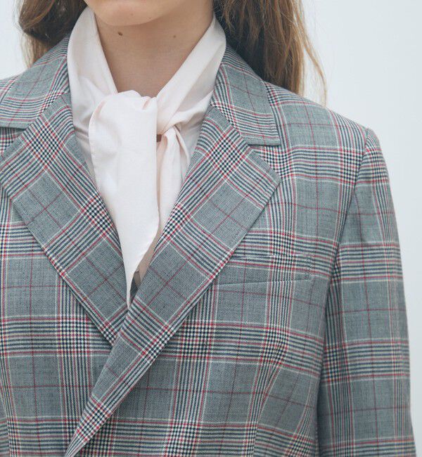 ライトウールチェック ダブルブレストジャケット（MACPHEE）｜ルミネの