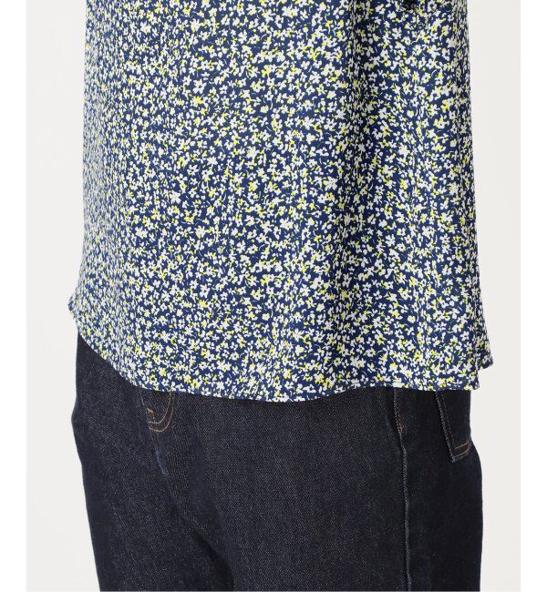 SLOBE IENA「《WEB限定/追加》フレンチフリルスリーブフラワーブラウス」|シャツ・ブラウス|