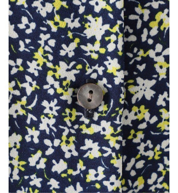 SLOBE IENA「《WEB限定/追加》フレンチフリルスリーブフラワーブラウス」|シャツ・ブラウス|