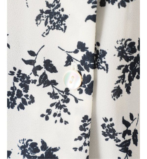 SLOBE IENA「《WEB限定/追加》フレンチフリルスリーブフラワーブラウス」|シャツ・ブラウス|