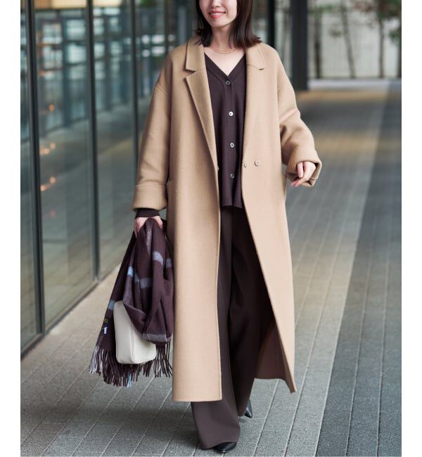 【haru】SLOBE IENA souple wool コート souple wool ダブルフェイスロングコート（SLOBE IENA）｜ルミネの