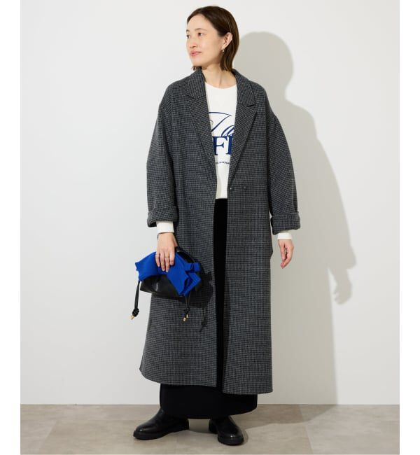 新品　SLOBE IENA souple wool ダブルフェイスロングコート souple wool ダブルフェイスロングコート（チェスターコート）｜SLOBE