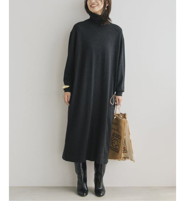 VERMEIL par iena「GLOW wool knit ワンピース」|ワンピース|グレー