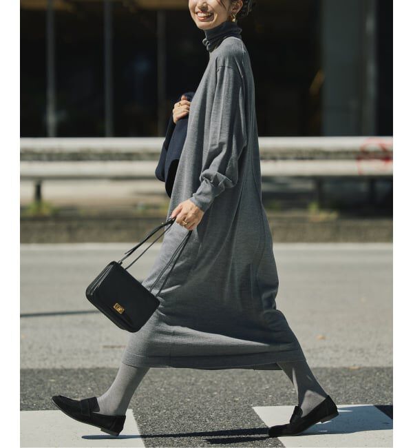 VERMEIL par iena「GLOW wool knit ワンピース」|ワンピース|グレーA