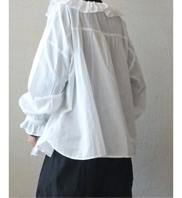 journal standard luxe「《追加》コットンローン フリルパフブラウス」|シャツ・ブラウス|