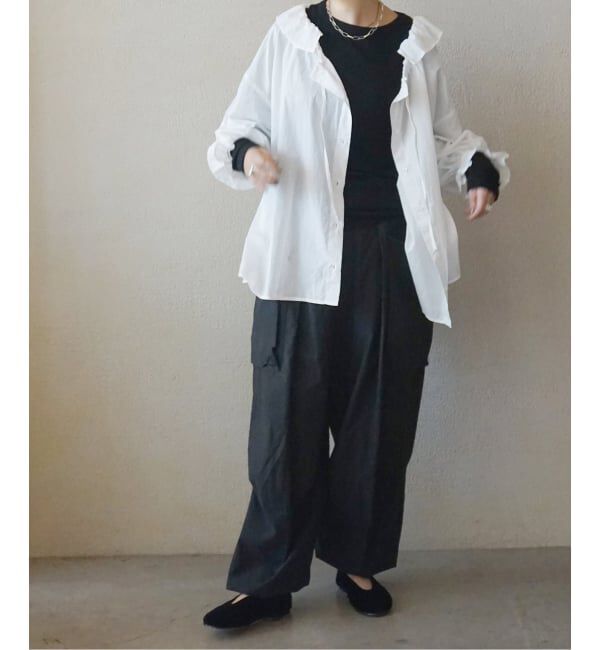 journal standard luxe「《追加》コットンローン フリルパフブラウス」|シャツ・ブラウス|