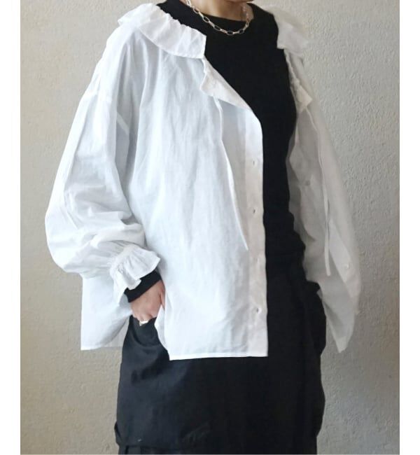 journal standard luxe「《追加》コットンローン フリルパフブラウス」|シャツ・ブラウス|