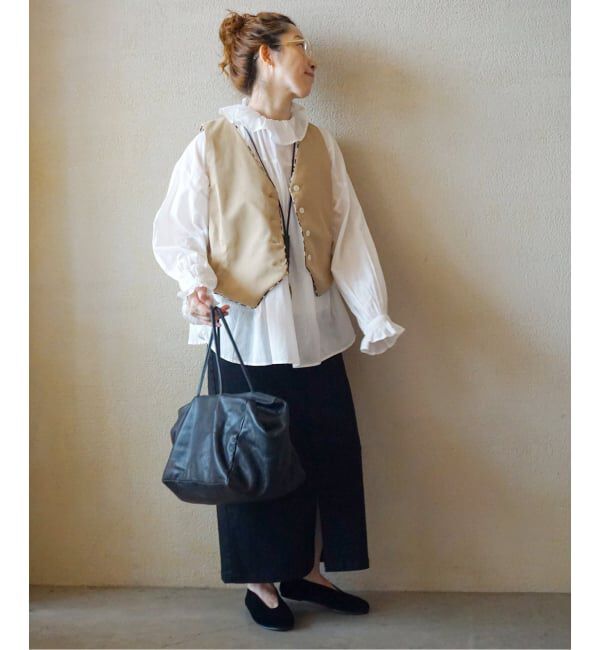 journal standard luxe「《追加》コットンローン フリルパフブラウス」|シャツ・ブラウス|