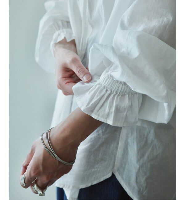 journal standard luxe「《追加》コットンローン フリルパフブラウス」|シャツ・ブラウス|