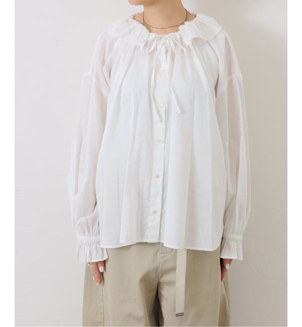 journal standard luxe「《追加》コットンローン フリルパフブラウス」|シャツ・ブラウス|