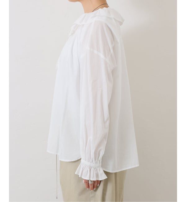 journal standard luxe「《追加》コットンローン フリルパフブラウス」|シャツ・ブラウス|