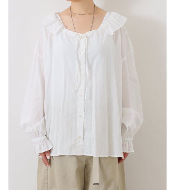 journal standard luxe「《追加》コットンローン フリルパフブラウス」|シャツ・ブラウス|