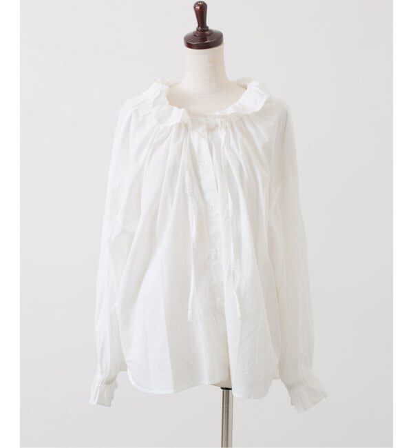 journal standard luxe「《追加》コットンローン フリルパフブラウス」|シャツ・ブラウス|