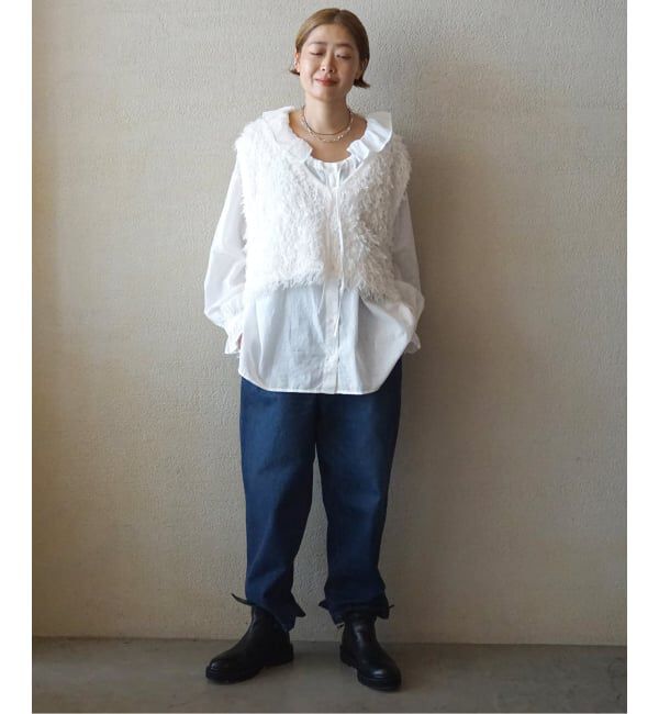 journal standard luxe「《追加》コットンローン フリルパフブラウス」|シャツ・ブラウス|