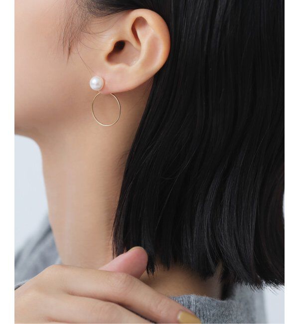 Lilas by Spick&Span「アコヤパール8mmピアス K10（両耳）」|ピアス|