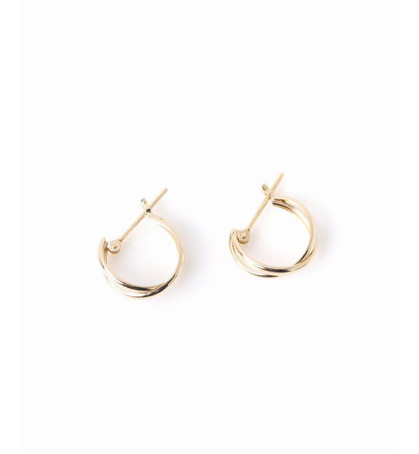 Lilas by Spick&Span「2ラインクロスバーピアス K10(両耳)」|ピアス|